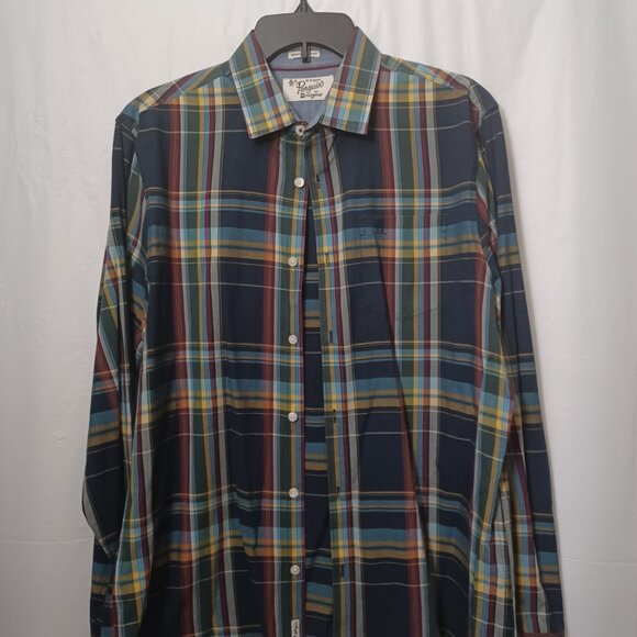 ORIGINAL PENGUIN HERITAGE SLIM FIT LONG SLEEVE PLAID BUTTON UP SHIRT - Picture 3 of 10